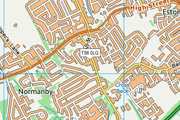 TS6 0LQ map - OS VectorMap District (Ordnance Survey)