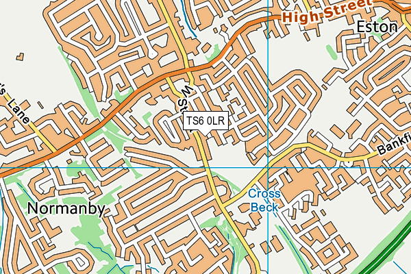 TS6 0LR map - OS VectorMap District (Ordnance Survey)