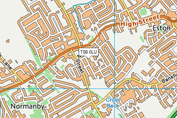 TS6 0LU map - OS VectorMap District (Ordnance Survey)