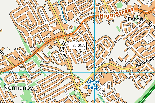 TS6 0NA map - OS VectorMap District (Ordnance Survey)