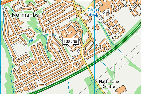 TS6 0NB map - OS VectorMap District (Ordnance Survey)