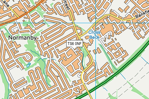 TS6 0NF map - OS VectorMap District (Ordnance Survey)