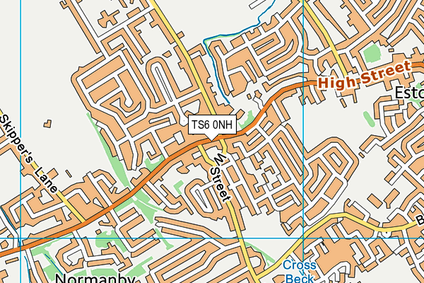 TS6 0NH map - OS VectorMap District (Ordnance Survey)