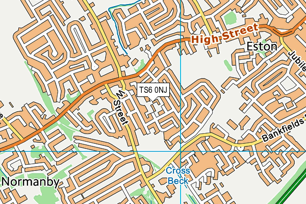 TS6 0NJ map - OS VectorMap District (Ordnance Survey)