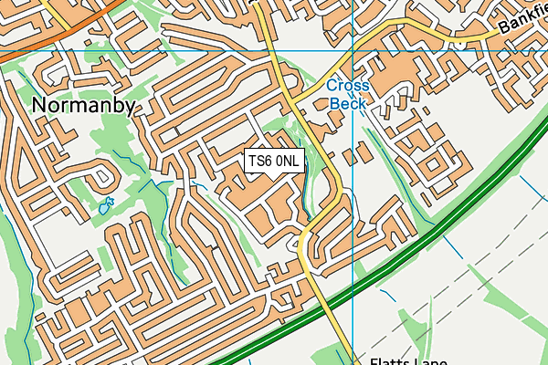 TS6 0NL map - OS VectorMap District (Ordnance Survey)