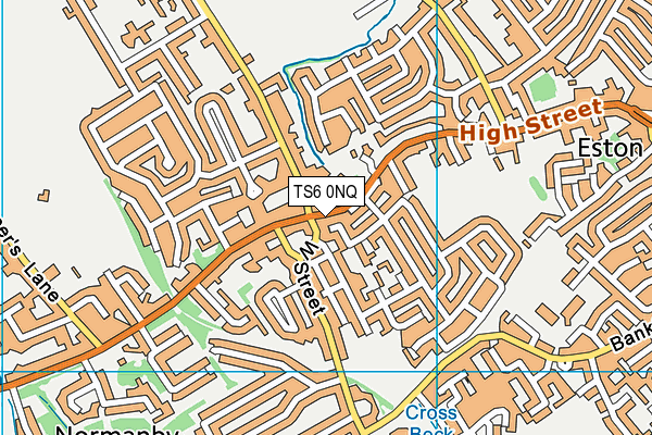 TS6 0NQ map - OS VectorMap District (Ordnance Survey)