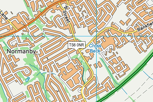 TS6 0NR map - OS VectorMap District (Ordnance Survey)