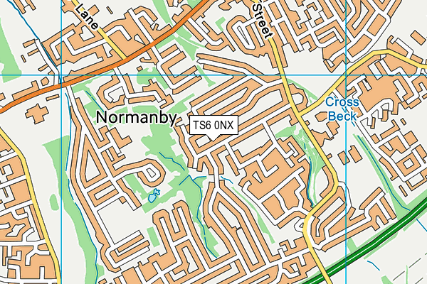 TS6 0NX map - OS VectorMap District (Ordnance Survey)
