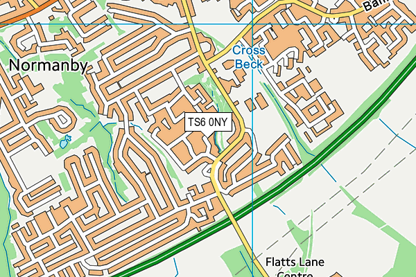 TS6 0NY map - OS VectorMap District (Ordnance Survey)