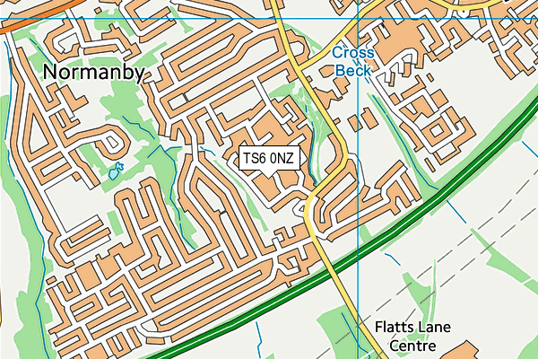 TS6 0NZ map - OS VectorMap District (Ordnance Survey)