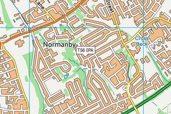 TS6 0PA map - OS VectorMap District (Ordnance Survey)