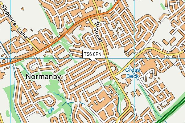 TS6 0PN map - OS VectorMap District (Ordnance Survey)