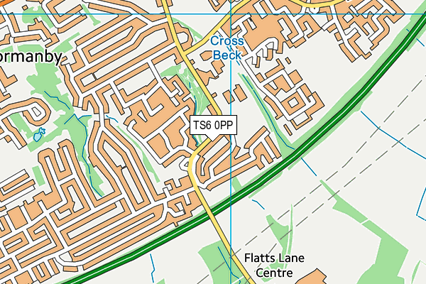 TS6 0PP map - OS VectorMap District (Ordnance Survey)