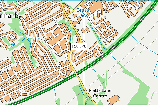 TS6 0PU map - OS VectorMap District (Ordnance Survey)