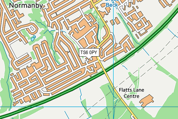 TS6 0PY map - OS VectorMap District (Ordnance Survey)