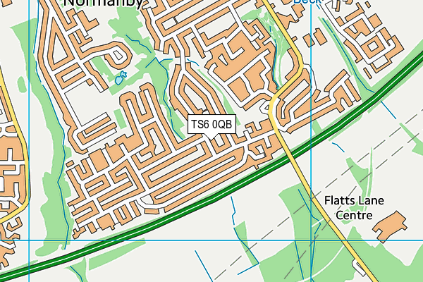 TS6 0QB map - OS VectorMap District (Ordnance Survey)