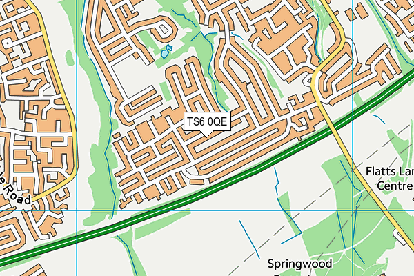 TS6 0QE map - OS VectorMap District (Ordnance Survey)