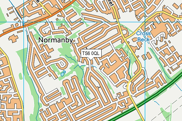 TS6 0QL map - OS VectorMap District (Ordnance Survey)