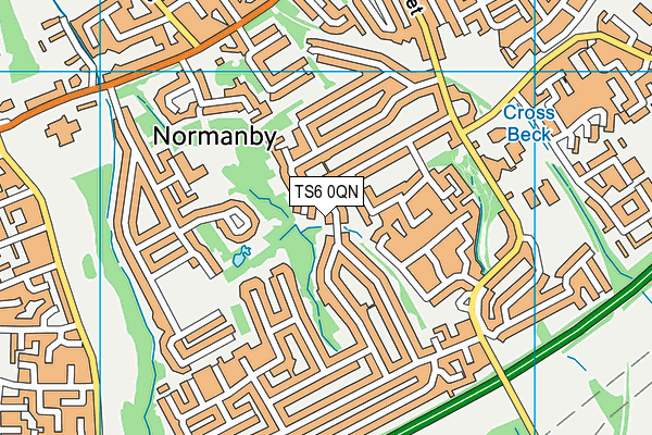 TS6 0QN map - OS VectorMap District (Ordnance Survey)