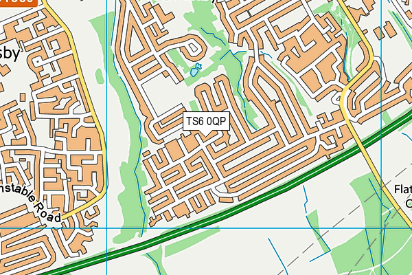 TS6 0QP map - OS VectorMap District (Ordnance Survey)