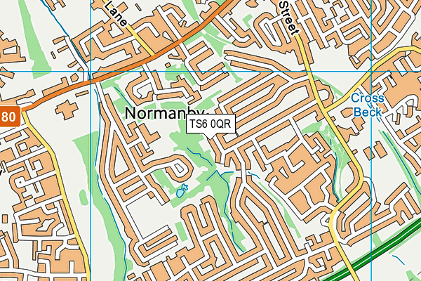 TS6 0QR map - OS VectorMap District (Ordnance Survey)