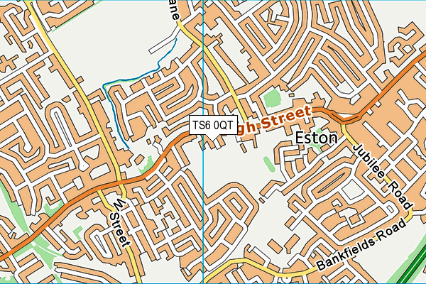 TS6 0QT map - OS VectorMap District (Ordnance Survey)