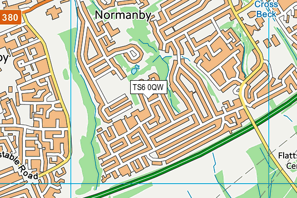 TS6 0QW map - OS VectorMap District (Ordnance Survey)