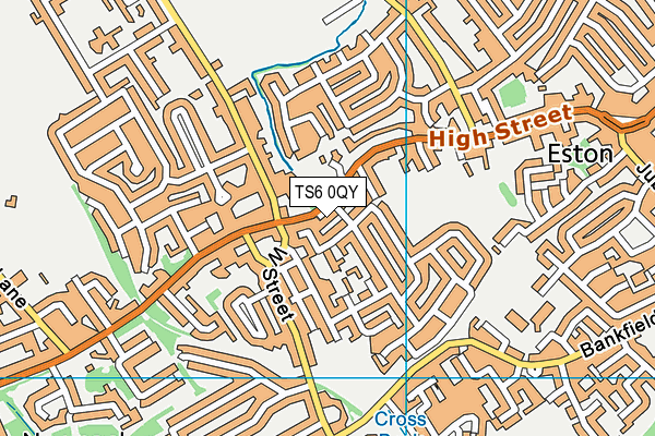 TS6 0QY map - OS VectorMap District (Ordnance Survey)