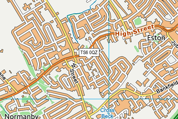 TS6 0QZ map - OS VectorMap District (Ordnance Survey)