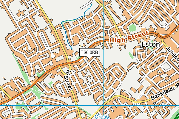 TS6 0RB map - OS VectorMap District (Ordnance Survey)