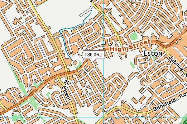 TS6 0RD map - OS VectorMap District (Ordnance Survey)