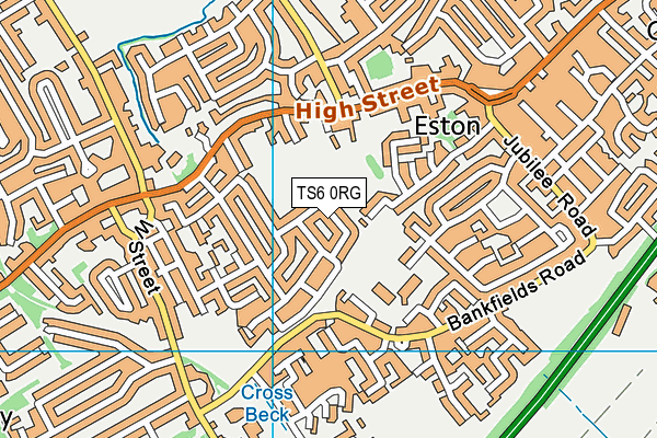 TS6 0RG map - OS VectorMap District (Ordnance Survey)