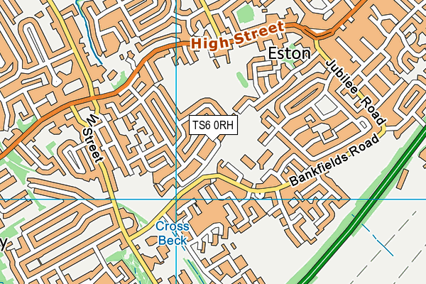 TS6 0RH map - OS VectorMap District (Ordnance Survey)