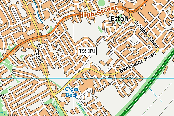 TS6 0RJ map - OS VectorMap District (Ordnance Survey)