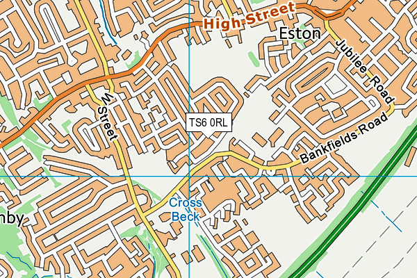 TS6 0RL map - OS VectorMap District (Ordnance Survey)