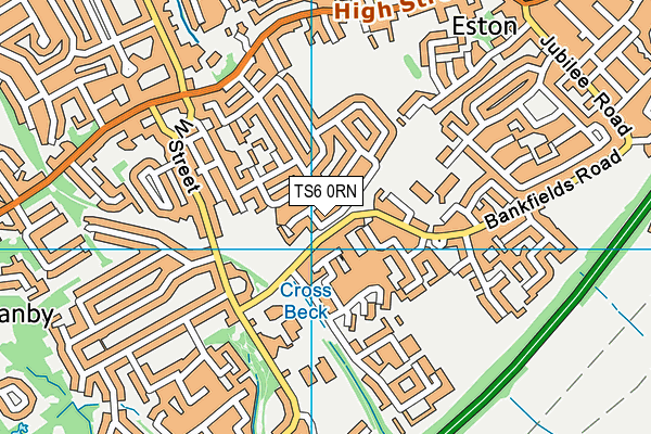 TS6 0RN map - OS VectorMap District (Ordnance Survey)