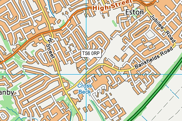 TS6 0RP map - OS VectorMap District (Ordnance Survey)