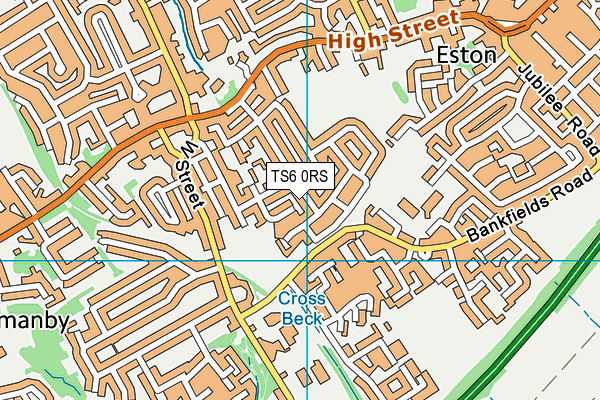 TS6 0RS map - OS VectorMap District (Ordnance Survey)