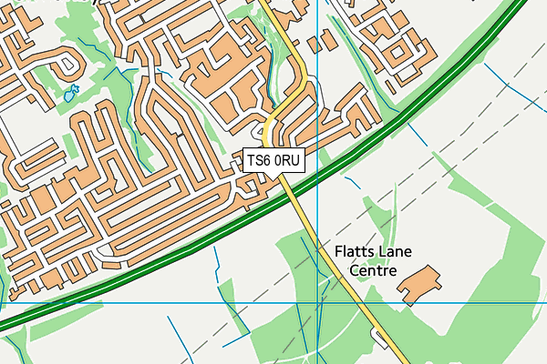 TS6 0RU map - OS VectorMap District (Ordnance Survey)