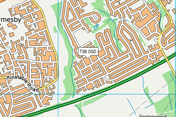 TS6 0SD map - OS VectorMap District (Ordnance Survey)