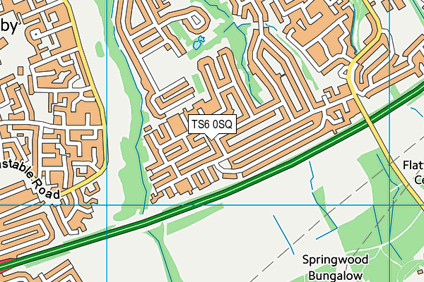 TS6 0SQ map - OS VectorMap District (Ordnance Survey)