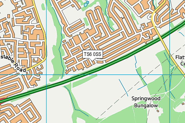 TS6 0SS map - OS VectorMap District (Ordnance Survey)