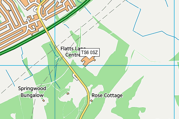 TS6 0SZ map - OS VectorMap District (Ordnance Survey)