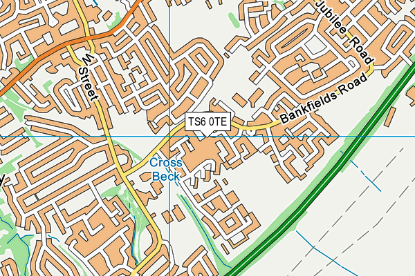 TS6 0TE map - OS VectorMap District (Ordnance Survey)