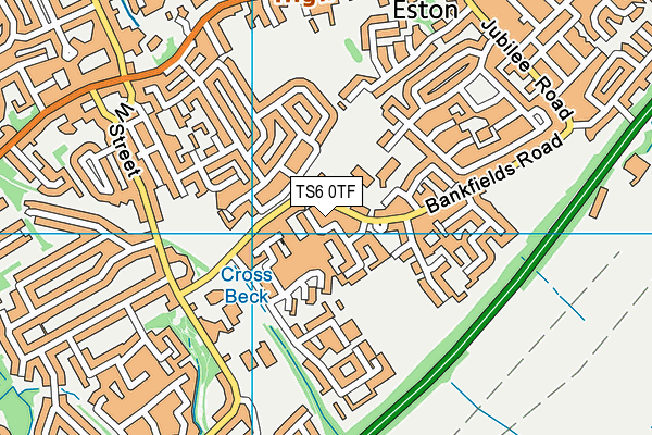 TS6 0TF map - OS VectorMap District (Ordnance Survey)