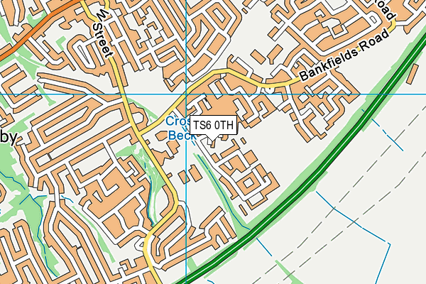 TS6 0TH map - OS VectorMap District (Ordnance Survey)