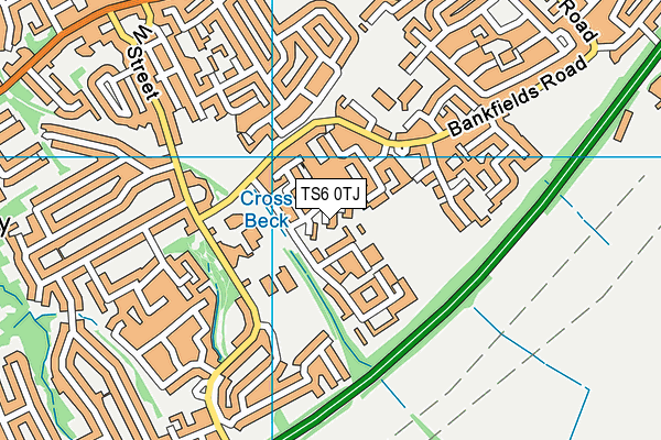TS6 0TJ map - OS VectorMap District (Ordnance Survey)