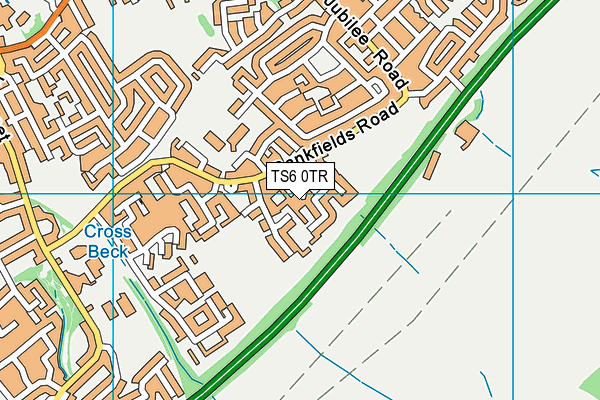 TS6 0TR map - OS VectorMap District (Ordnance Survey)