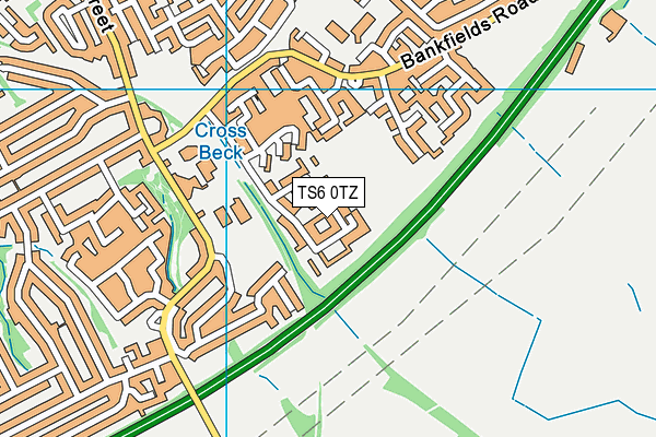 TS6 0TZ map - OS VectorMap District (Ordnance Survey)