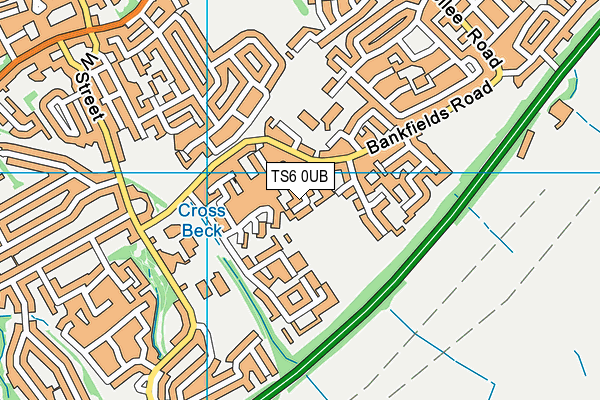 TS6 0UB map - OS VectorMap District (Ordnance Survey)